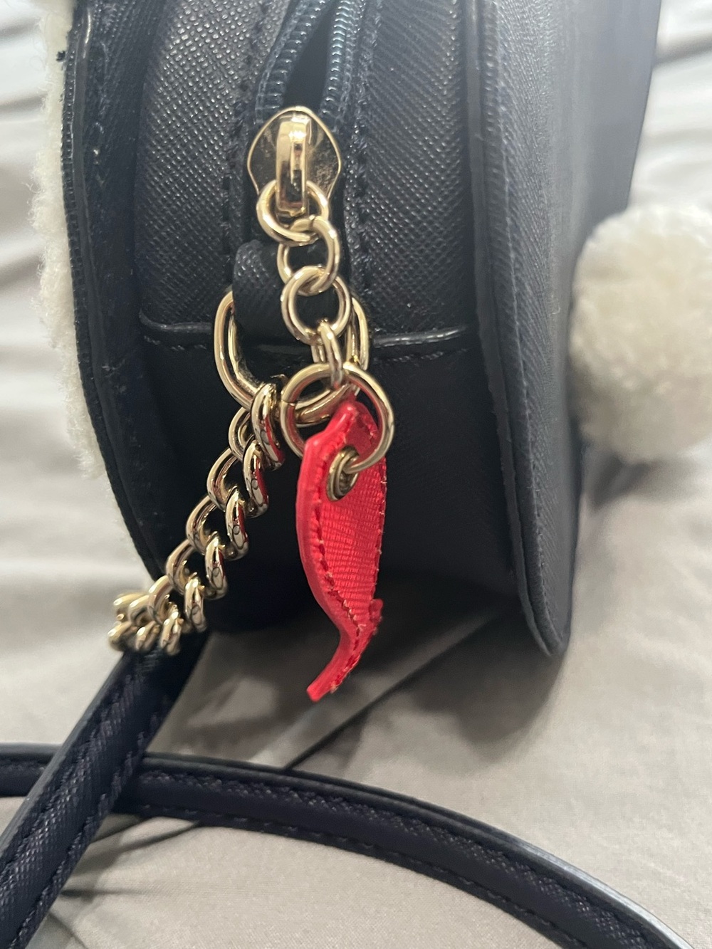 Kate Spade Sherpa polar bear crossbody Bag - Picture 3 of 8